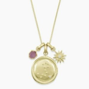 Kendra Scott Pisces February Necklace in Gold